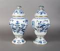 A Pair of Meissen Porcelain Urns