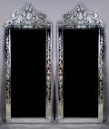 A Pair of Venetian Glass Pier Mirrors
