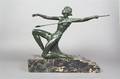 An Art Deco Bronze Statue