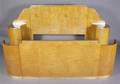An Art Deco Style Burlwood Bed