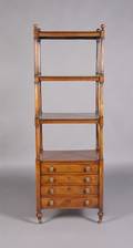 A Victorian Mahogany Four Tiered Etagere