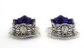 A Pair of English Sterling Silver Open Salts London