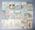 A Group of Fifteen Japanese Colored Woodblock Print Books