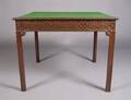 An English Chippendale Style Mahogany Games Table