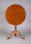 An English Mahogany Piecrust Tea Table