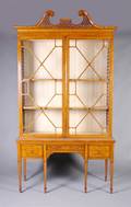 A Sheraton Style Satinwood Cabinet