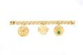 A 14 Karat Yellow Gold Charm Bracelet