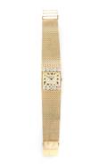 A 14 Karat Yellow Gold and Diamond Wristwatch Ducharme
