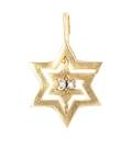 A 14 Karat Gold Star of David Pendant