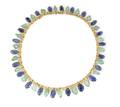 An 18 Karat Yellow Gold Sapphire and Emerald Necklace Buccellati