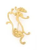 An 18 Karat Yellow Gold Dragon Pin Bulgari