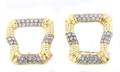 A Pair of 18 Karat Yellow Gold Platinum and Diamond Brooches