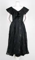 A Ceil Chapman Black Silk Dress
