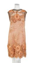A Peach Rhinestone Shift Dress