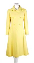 A Pierre Cardin Yellow Wool Mod Coat