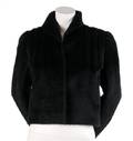 A Galanos Black Faux Fur Jacket