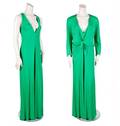 A Halston Green Jersey Jumpsuit