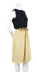 A Donald Brooks Black and Tan Dress