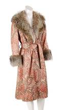 A Bill Blass Fur Trimmed Coat