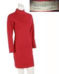 A Gianni Versace Red Knit Dress