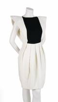 A Lanvin Black and White Cotton Dress