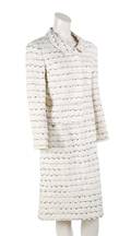 A Chanel Cream Wool Skirt Suit
