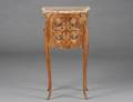 LOUIS XV STYLE INLAID MAHOGANY PETIT COMMODE