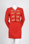 A Moschino Couture Red Lobster Skirt Suit