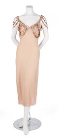 A Jean Paul Gaultier Peach Silk Cocktail Dress