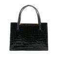 A Lucille Black Crocodile Purse