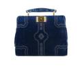 A Roberta di Camerino Blue Cut Velvet Purse