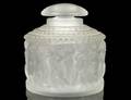 LALIQUE MOLDED AND FROSTED CRYSTAL ENFANTS BOTTLE