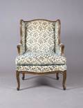 A Louis XVI Style Mahogany Wingback Armchair