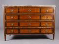 A Parquetry Mahogany Sideboard