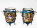 PAIR OF SEVRES PORCELAIN VASES