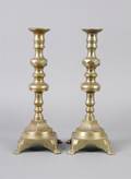 A Pair of Brass Candlesticks