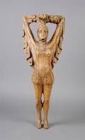 A Carved Wooden Maiden