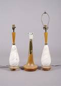 A Pair of Marble Lamps