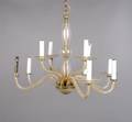 A Glass TwelveLight Chandelier