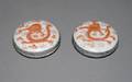 A Pair of Chinese Porcelain Ink Boxes