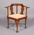 A Chippendale Style Mahogany Corner Chair