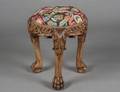 BAROQUE STYLE CARVED PINE STOOL