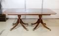 A Georgian Style Mahogany Double Pedestal Extension Table