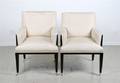 A Pair of Upholstered Arm Chairs