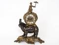 LOUIS XVI STY GILT AND PATINATED BRONZE CHINOISERIE MAN