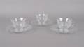 A Set of Molded and Cut Glass Plates and Cups