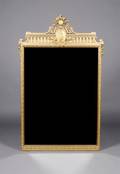 A Neoclassical Style Giltwood Mirror