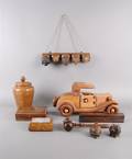 A Collection of Wooden Decorative Articles