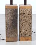 A Pair of Cork Table Lamps