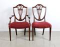 A Set of Eight American Mahogany Hepplewhite Style Chairs Baker